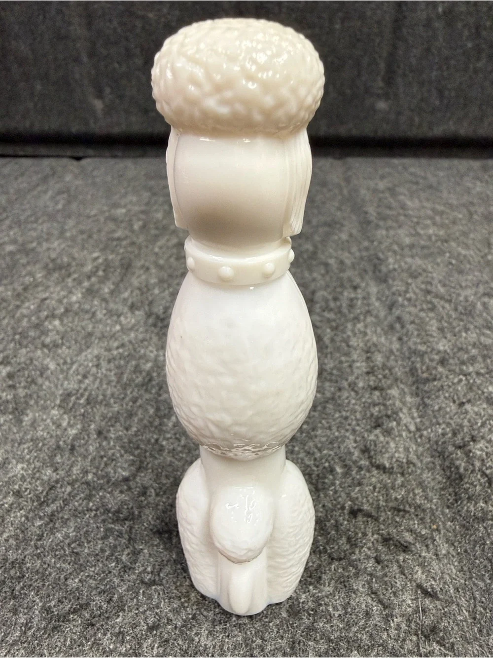 Avon White Ceramic Poodle Vase